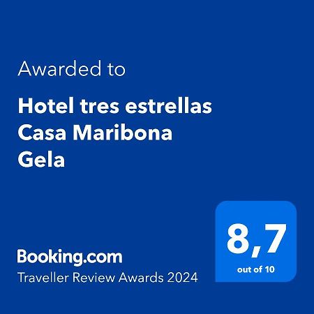 El Puente  Hotel Tres Estrellas Casa Maribona Gela מראה חיצוני תמונה